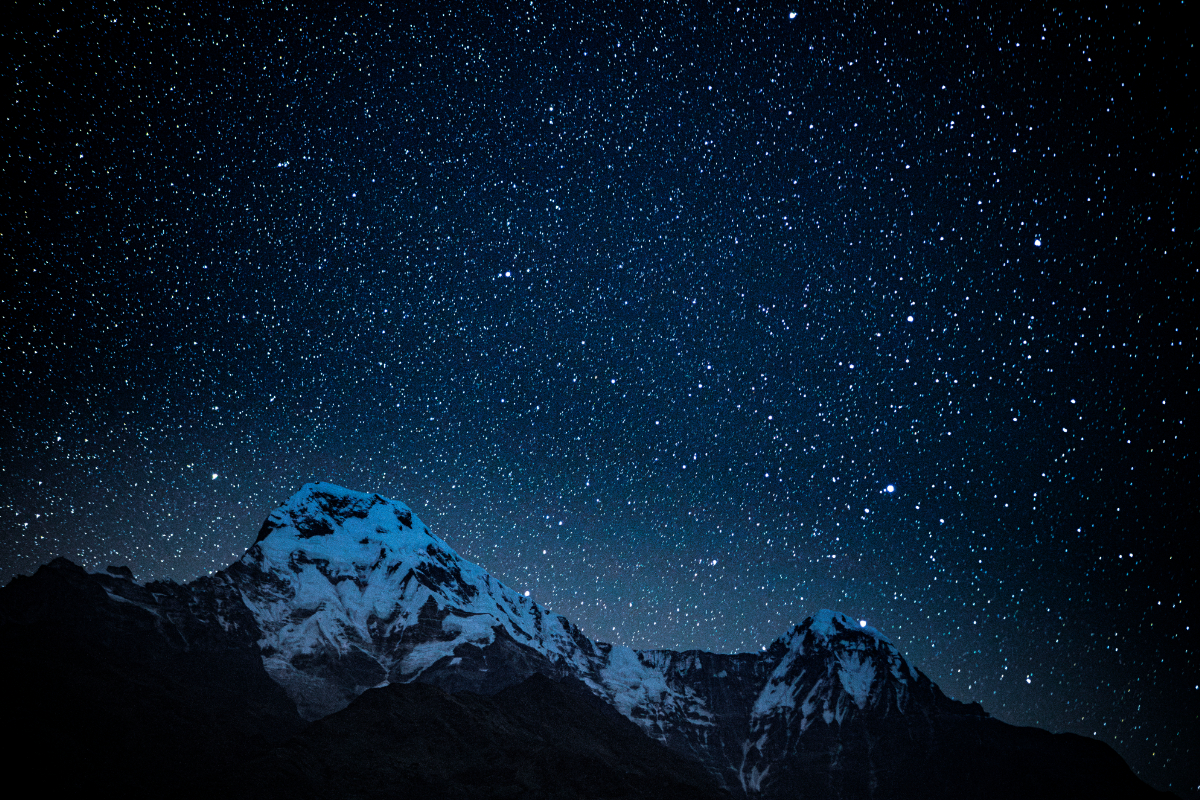 星のある風景・ネパール
